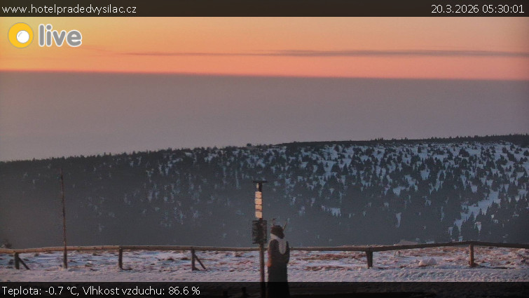 Praděd - Vysílač - Praděd - Vysílač - 20.3.2026 v 05:30