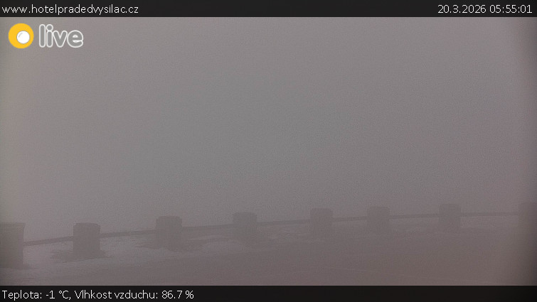 Praděd - Vysílač - Praděd - Vysílač - 20.3.2026 v 05:55