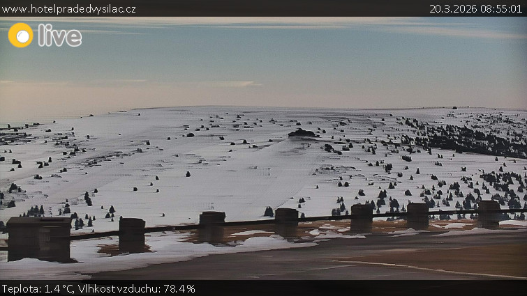 Praděd - Vysílač - Praděd - Vysílač - 20.3.2026 v 08:55
