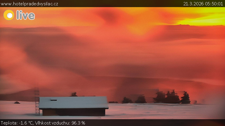 Praděd - Vysílač - Praděd - Vysílač - 21.3.2026 v 05:50