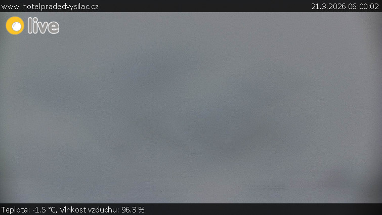 Praděd - Vysílač - Praděd - Vysílač - 21.3.2026 v 06:00