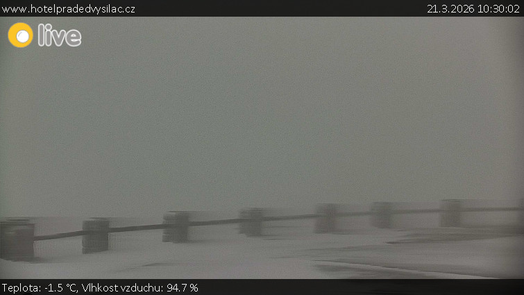 Praděd - Vysílač - Praděd - Vysílač - 21.3.2026 v 10:30
