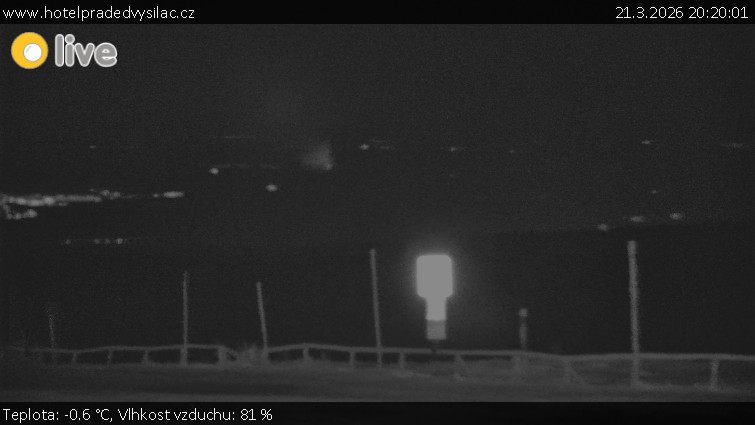 Praděd - Vysílač - Praděd - Vysílač - 21.3.2026 v 20:20