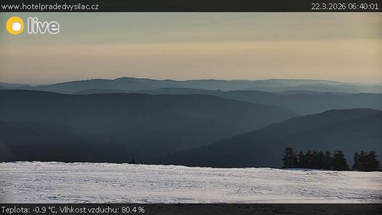 Praděd - Vysílač - Praděd - Vysílač - 22.3.2026 v 06:40