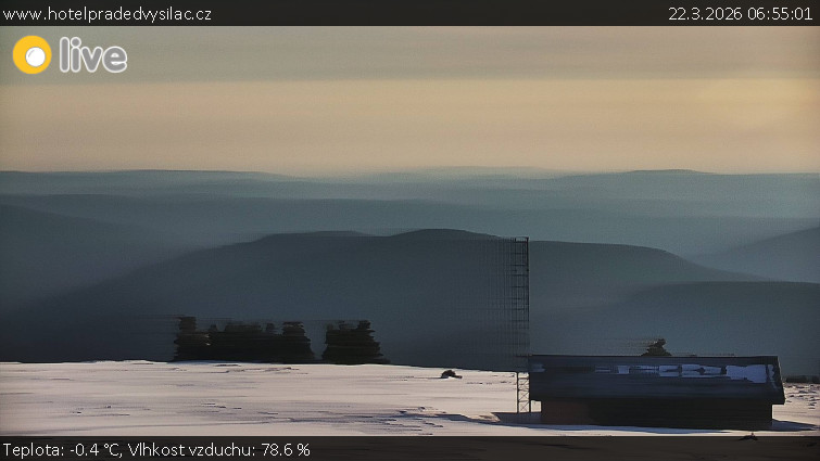 Praděd - Vysílač - Praděd - Vysílač - 22.3.2026 v 06:55