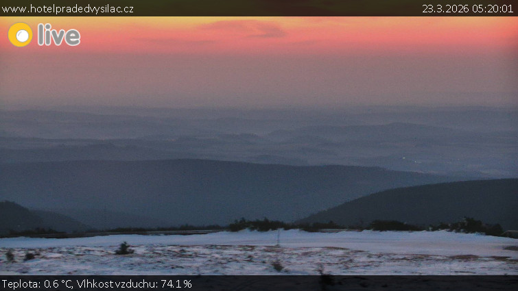 Praděd - Vysílač - Praděd - Vysílač - 23.3.2026 v 05:20