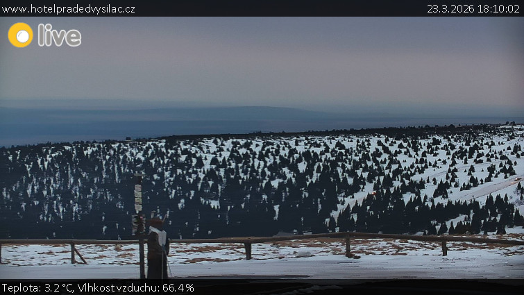 Praděd - Vysílač - Praděd - Vysílač - 23.3.2026 v 18:10