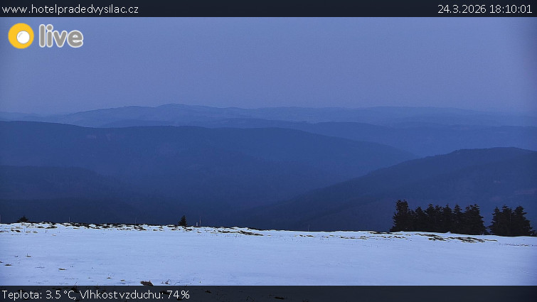 Praděd - Vysílač - Praděd - Vysílač - 24.3.2026 v 18:10