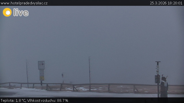 Praděd - Vysílač - Praděd - Vysílač - 25.3.2026 v 18:20