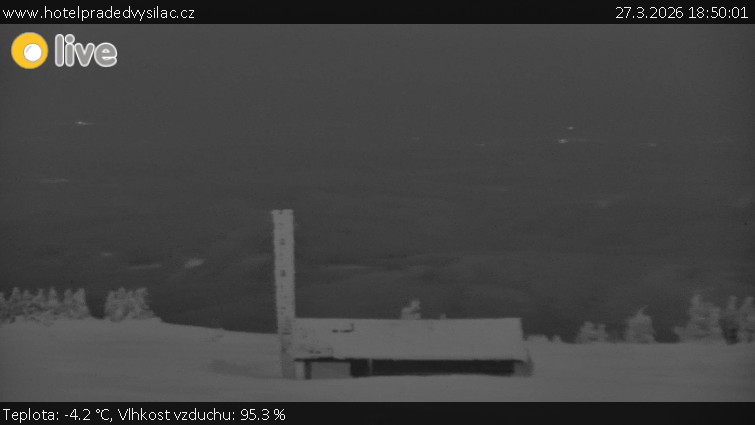 Praděd - Vysílač - Praděd - Vysílač - 27.3.2026 v 18:50