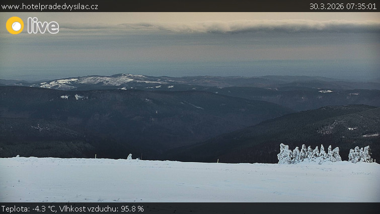 Praděd - Vysílač - Praděd - Vysílač - 30.3.2026 v 07:35