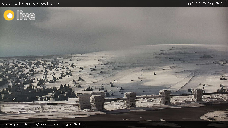 Praděd - Vysílač - Praděd - Vysílač - 30.3.2026 v 09:25