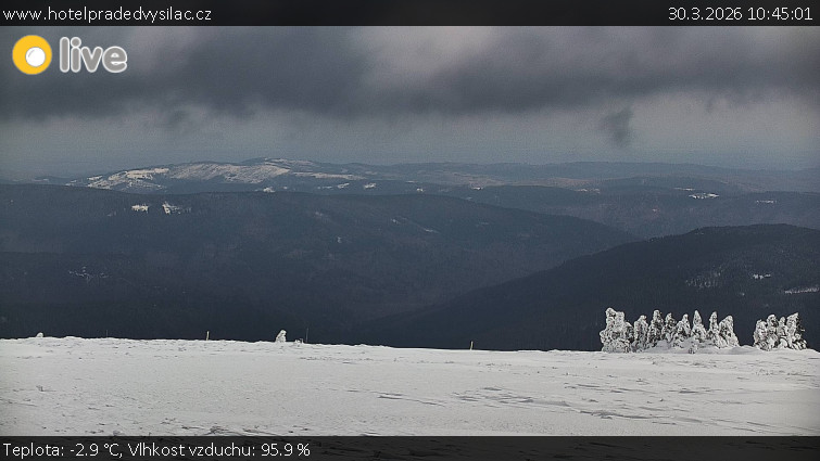 Praděd - Vysílač - Praděd - Vysílač - 30.3.2026 v 10:45