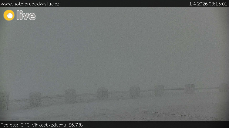 Praděd - Vysílač - Praděd - Vysílač - 1.4.2026 v 08:15