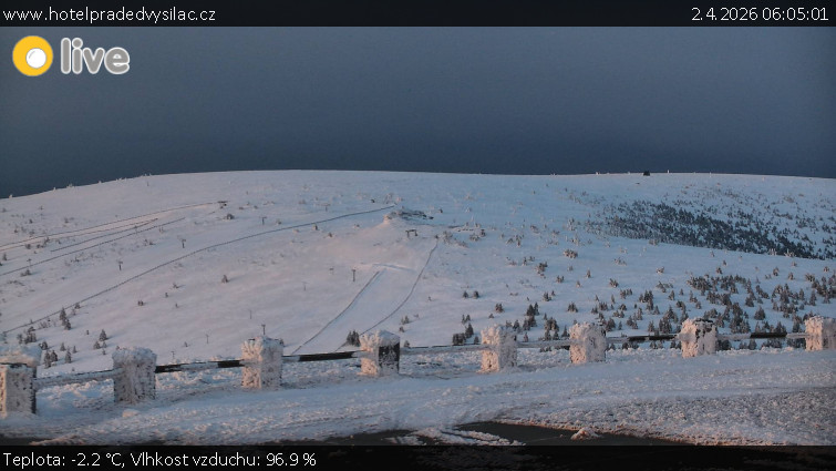 Praděd - Vysílač - Praděd - Vysílač - 2.4.2026 v 06:05