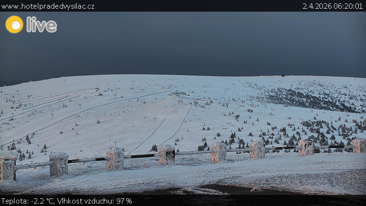 Praděd - Vysílač - Praděd - Vysílač - 2.4.2026 v 06:20