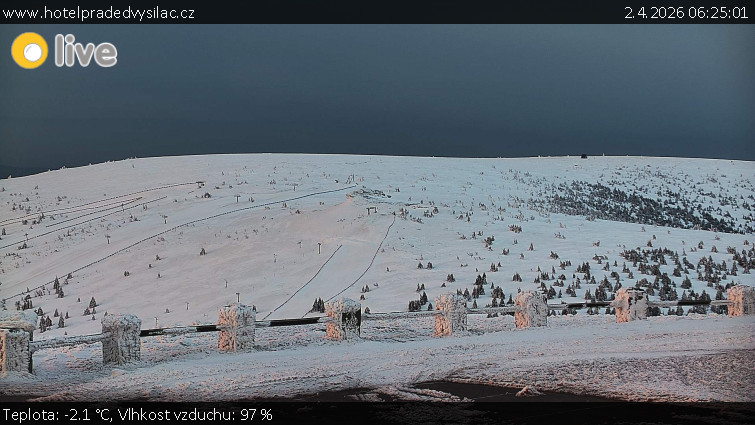 Praděd - Vysílač - Praděd - Vysílač - 2.4.2026 v 06:25