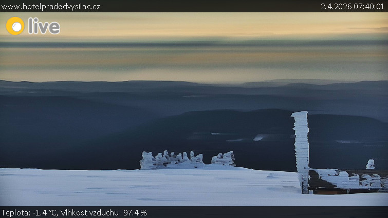 Praděd - Vysílač - Praděd - Vysílač - 2.4.2026 v 07:40