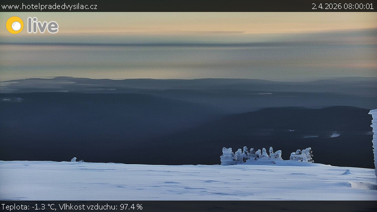 Praděd - Vysílač - Praděd - Vysílač - 2.4.2026 v 08:00
