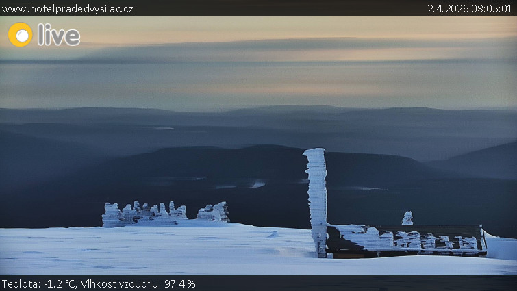 Praděd - Vysílač - Praděd - Vysílač - 2.4.2026 v 08:05
