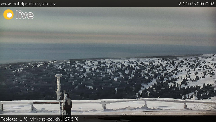 Praděd - Vysílač - Praděd - Vysílač - 2.4.2026 v 09:00