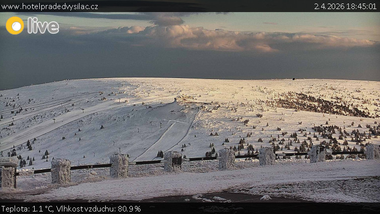 Praděd - Vysílač - Praděd - Vysílač - 2.4.2026 v 18:45