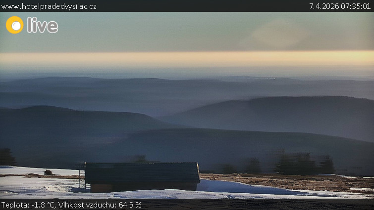 Praděd - Vysílač - Praděd - Vysílač - 7.4.2026 v 07:35