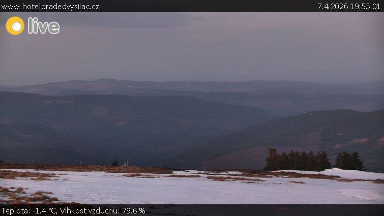 Praděd - Vysílač - Praděd - Vysílač - 7.4.2026 v 19:55