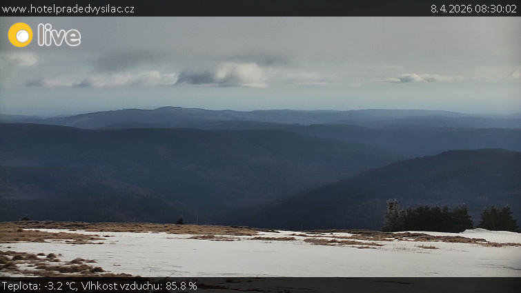 Praděd - Vysílač - Praděd - Vysílač - 8.4.2026 v 08:30