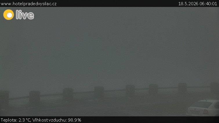 Praděd - Vysílač - Praděd - Vysílač - 18.5.2026 v 06:40