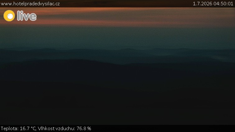 Praděd - Vysílač - Praděd - Vysílač - 1.7.2026 v 04:50