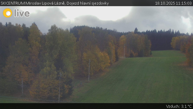 SKICENTRUM Miroslav Lipová Lázně - Dojezd hlavní sjezdovky - 18.10.2025 v 11:15 SKICENTRUM Miroslav Lipová Lázně - Dojezd hlavní sjezdovky - 18.10.2025 v 11:15