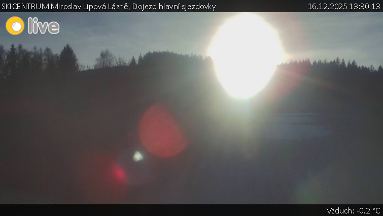 SKICENTRUM Miroslav Lipová Lázně - Dojezd hlavní sjezdovky - 16.12.2025 v 13:30