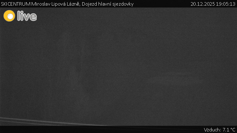 SKICENTRUM Miroslav Lipová Lázně - Dojezd hlavní sjezdovky - 20.12.2025 v 19:05