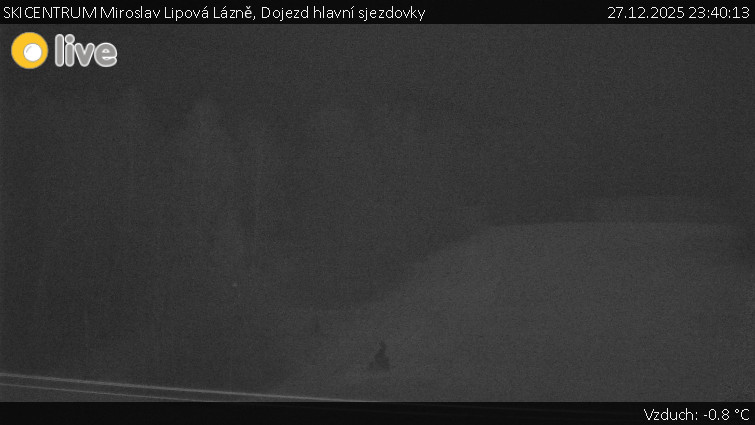 SKICENTRUM Miroslav Lipová Lázně - Dojezd hlavní sjezdovky - 27.12.2025 v 23:40