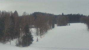 SKICENTRUM Miroslav Lipová Lázně - Dojezd hlavní sjezdovky - 15.1.2026 v 07:55