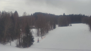 SKICENTRUM Miroslav Lipová Lázně - Dojezd hlavní sjezdovky - 15.1.2026 v 08:55