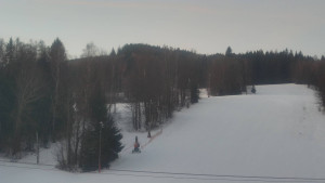 SKICENTRUM Miroslav Lipová Lázně - Dojezd hlavní sjezdovky - 16.1.2026 v 07:15