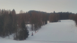 SKICENTRUM Miroslav Lipová Lázně - Dojezd hlavní sjezdovky - 16.1.2026 v 07:25