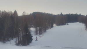 SKICENTRUM Miroslav Lipová Lázně - Dojezd hlavní sjezdovky - 16.1.2026 v 07:55