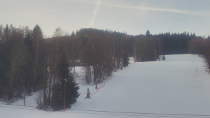 SKICENTRUM Miroslav Lipová Lázně - Dojezd hlavní sjezdovky - 16.1.2026 v 08:25