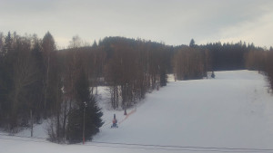 SKICENTRUM Miroslav Lipová Lázně - Dojezd hlavní sjezdovky - 16.1.2026 v 08:50