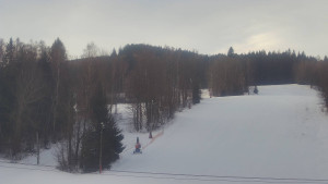 SKICENTRUM Miroslav Lipová Lázně - Dojezd hlavní sjezdovky - 16.1.2026 v 08:55