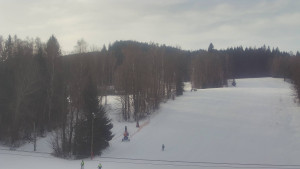 SKICENTRUM Miroslav Lipová Lázně - Dojezd hlavní sjezdovky - 16.1.2026 v 10:05