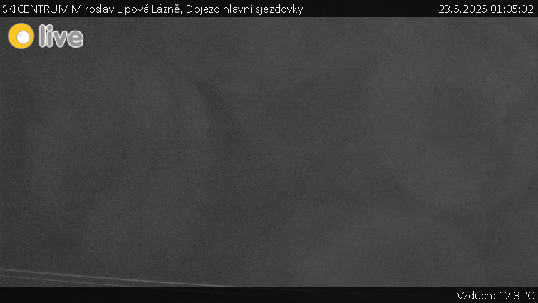 SKICENTRUM Miroslav Lipová Lázně - Dojezd hlavní sjezdovky - 23.5.2026 v 01:05