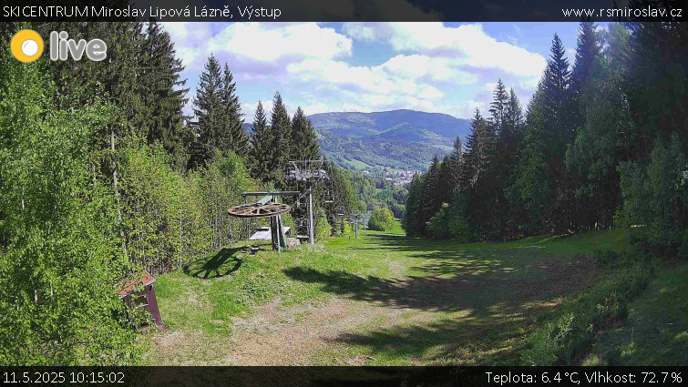 SKICENTRUM Miroslav Lipová Lázně - Výstupní stanice lanové dráhy - 11.5.2025 v 10:15 SKICENTRUM Miroslav Lipová Lázně - Výstupní stanice lanové dráhy - 11.5.2025 v 10:15