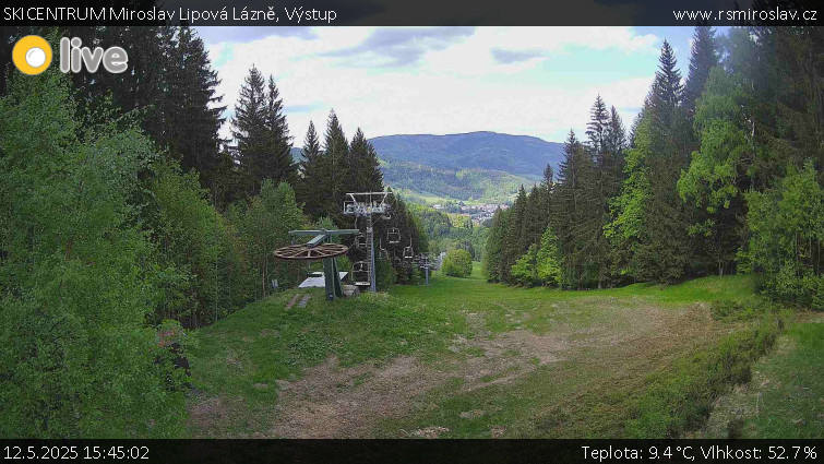 SKICENTRUM Miroslav Lipová Lázně - Výstupní stanice lanové dráhy - 12.5.2025 v 15:45 SKICENTRUM Miroslav Lipová Lázně - Výstupní stanice lanové dráhy - 12.5.2025 v 15:45