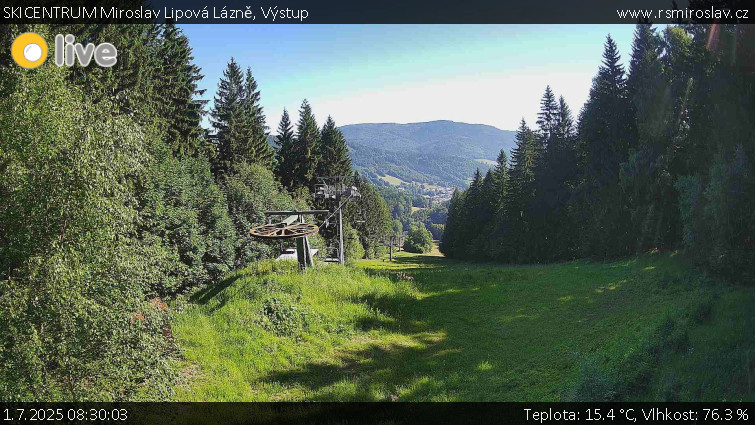 SKICENTRUM Miroslav Lipová Lázně - Výstupní stanice lanové dráhy - 1.7.2025 v 08:30 SKICENTRUM Miroslav Lipová Lázně - Výstupní stanice lanové dráhy - 1.7.2025 v 08:30