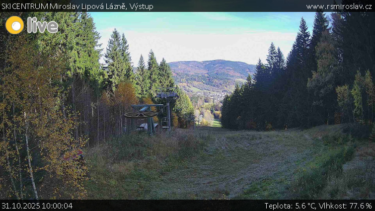 SKICENTRUM Miroslav Lipová Lázně - Výstupní stanice lanové dráhy - 31.10.2025 v 10:00 SKICENTRUM Miroslav Lipová Lázně - Výstupní stanice lanové dráhy - 31.10.2025 v 10:00