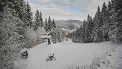 Výstupní stanice lanové dráhy